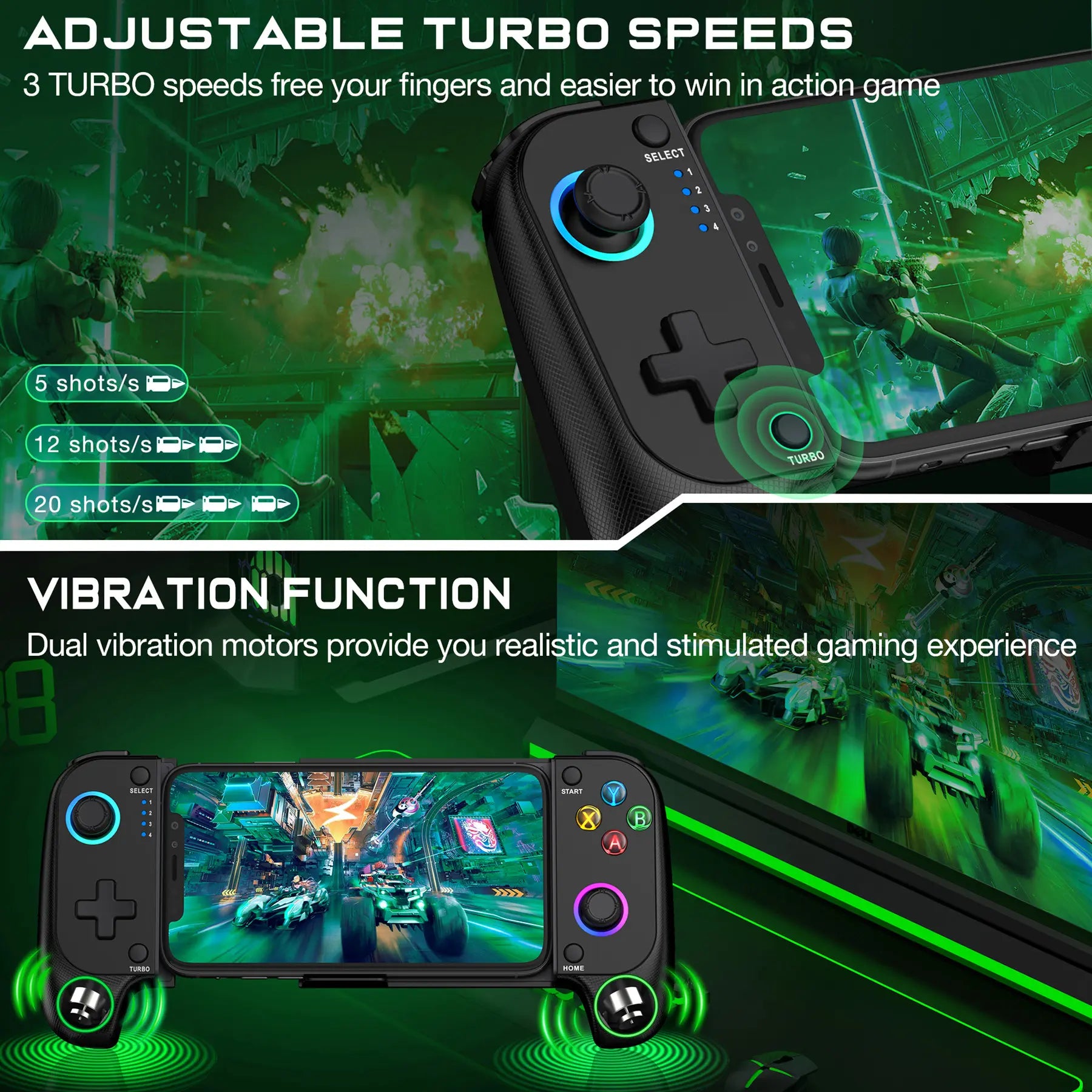 Wireless Mobile Gaming Controller for Mobile