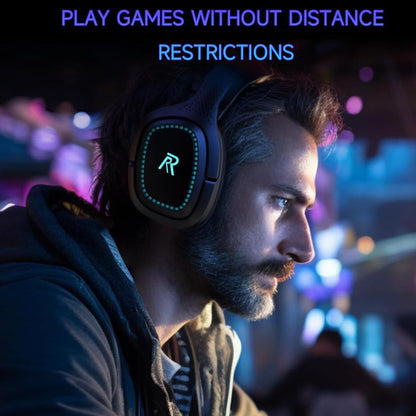 2.4Ghz Wireless Gaming Headset for PS5, Xbox(Wired Connection), PC, Nintendo Switch, Earbud, Christmas Gifts, Fortnite, Headphone, Captain 700, RGB, Lightweight, Bluetooth 5.2, Mic Noise Canceling